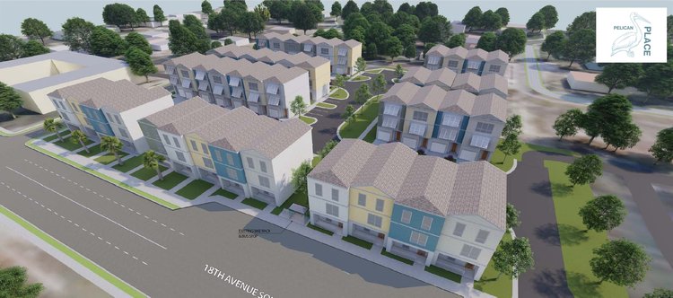 Habitat for Humanity plans 44-unit affordable townhome project, Pelican Place, in south St. Pete