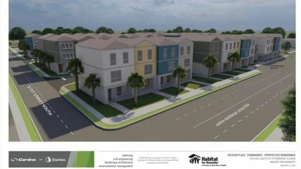 Proposed affordable housing community ‘Pelican Place’ plans to bring 44 townhomes to St. Pete