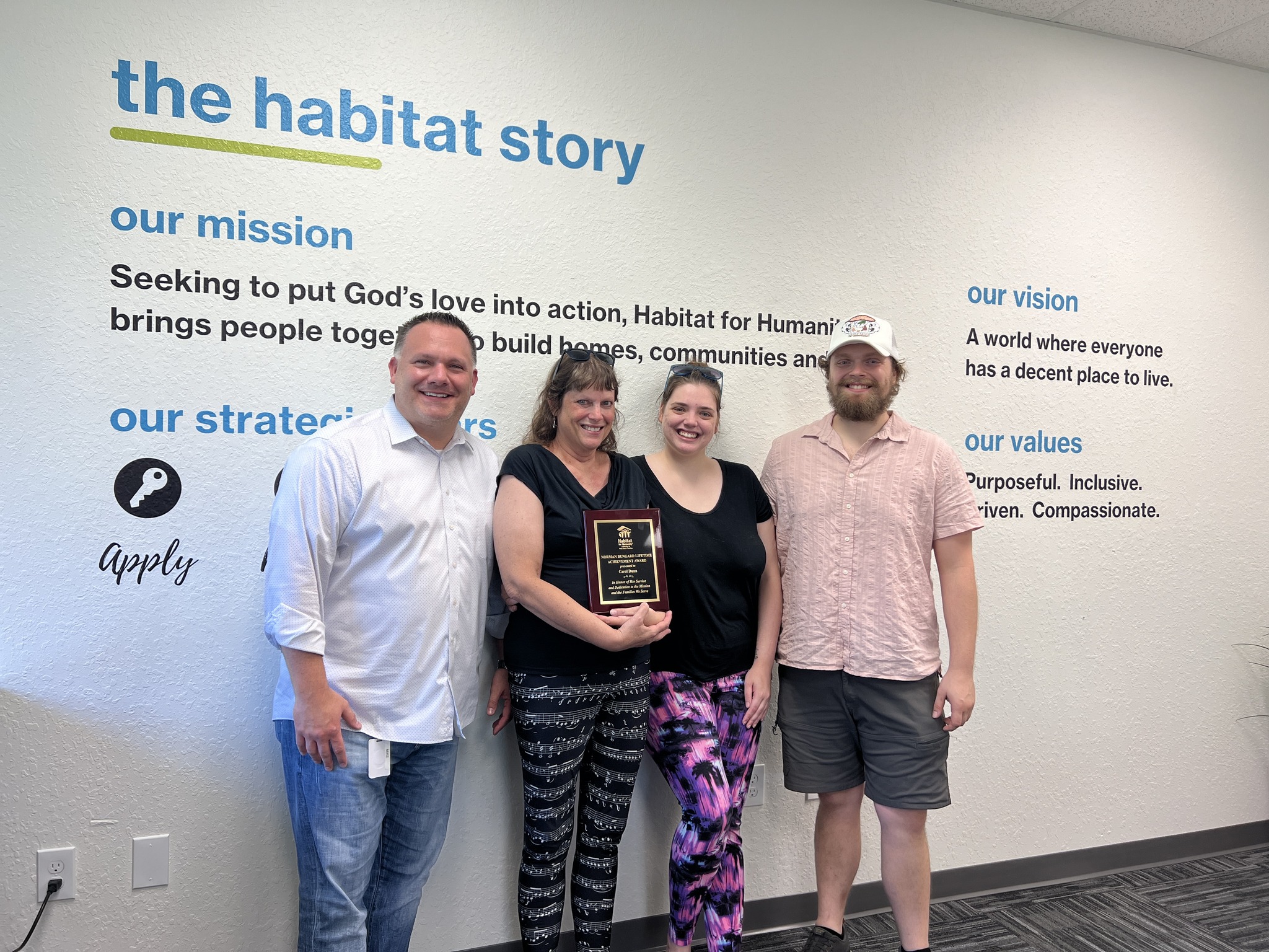 Habitat Honors the Late Carol Dunn with Lifetime Achievement Award