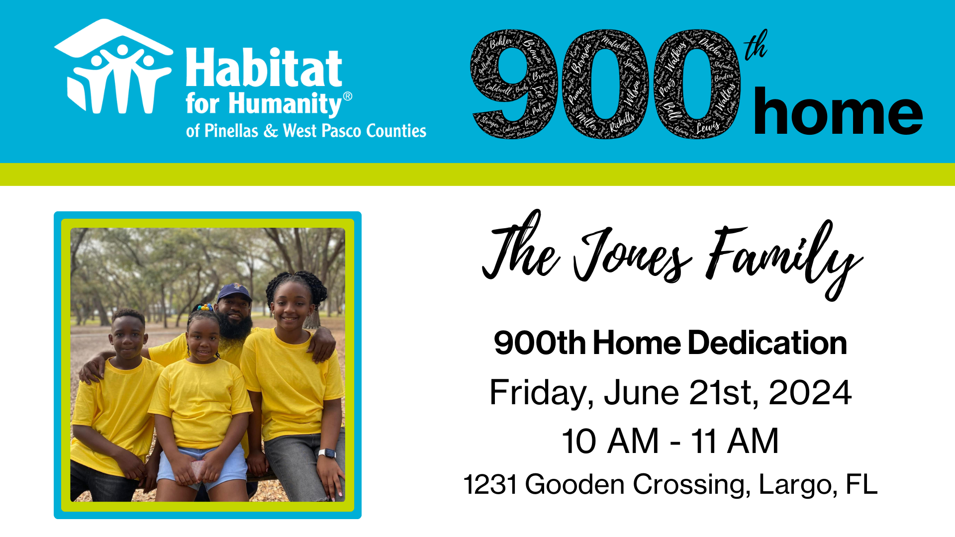 Habitat's 900th Home Dedication will honor history of Gooden Crossing, Ridgecrest Community